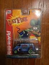 Auto World Rat Fink 1977 Dodge Van Slot Car Version B Blue Bowling Team New