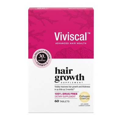 Viviscal Hair Growth Supplements For Women Thicker, 60 Count (Pack of 1)