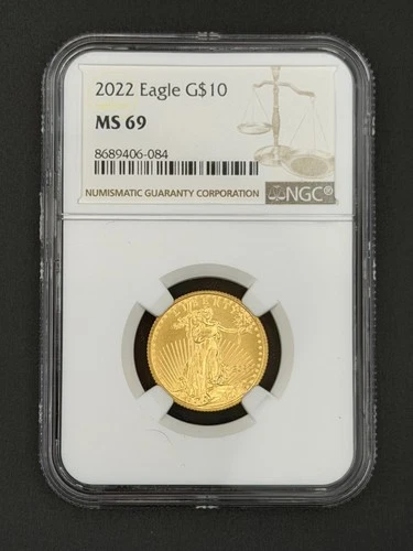 2022 $10 Gold Eagle 1/4 oz NGC MS69 – American Gold Eagle