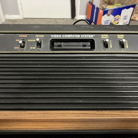 Atari 2600 4 Switch Woodgrain Console!! Works Great!! Tested Console Only