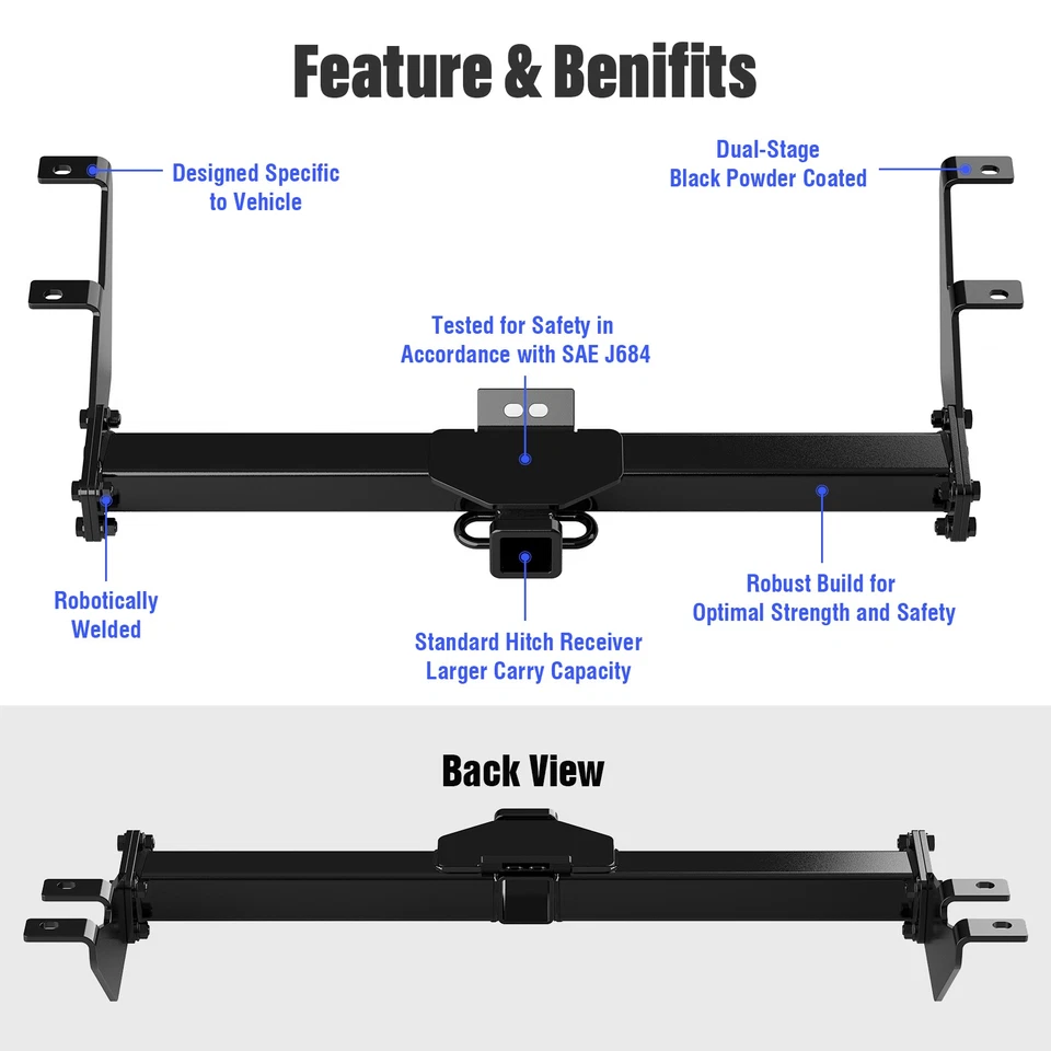 Trailer Towing Hitch 2 Inch Receiver Fit Honda Element (Excluding SC)2003-2011 - Image 2 of 4