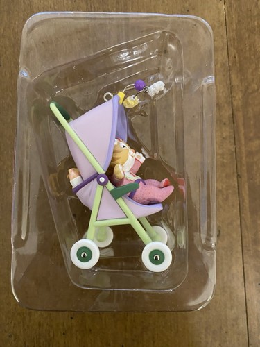 2003 Hallmark Keepsake My First Christmas Ornament Stroller Cat Kitten baby girl - Picture 10 of 11