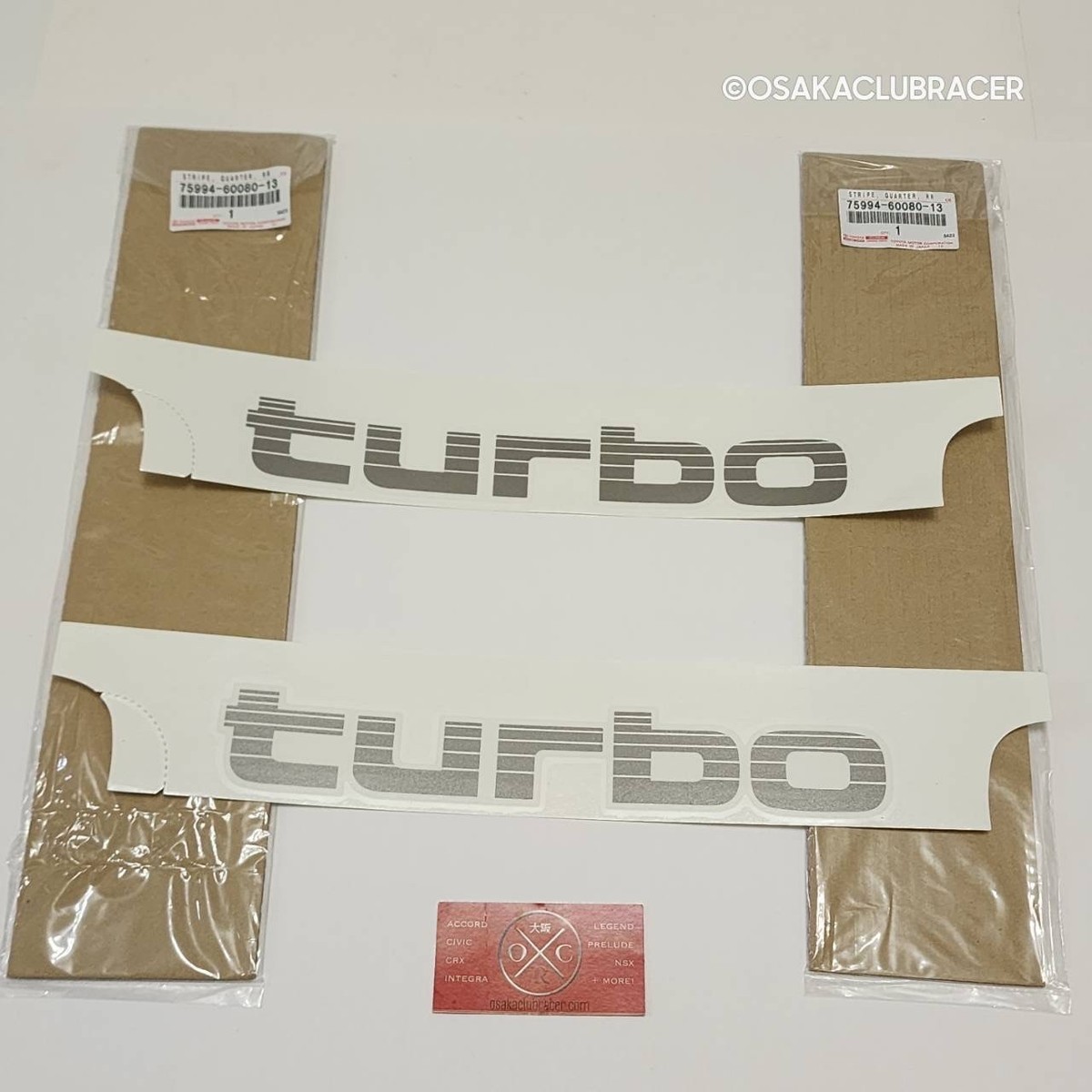しょーたページ108本 GENUINE OEM Toyota Land Cruiser HDJ80 SILVER Turbo Side Decals