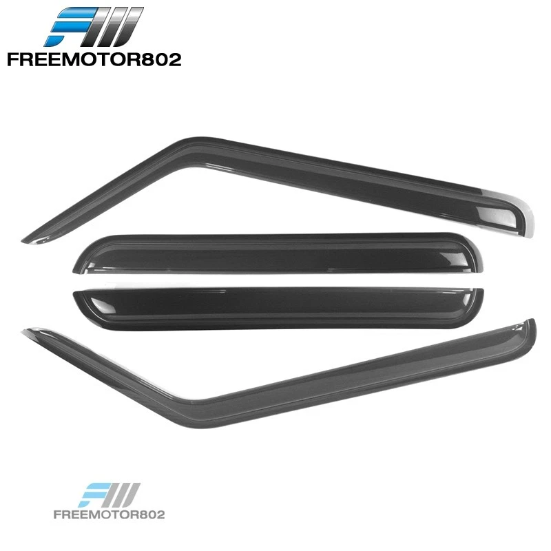 Juego de 4 piezas de acrílico protector solar para lluvia viseras ventana sedán Jeep Commander Fit 06-10 Foto 4 de 4