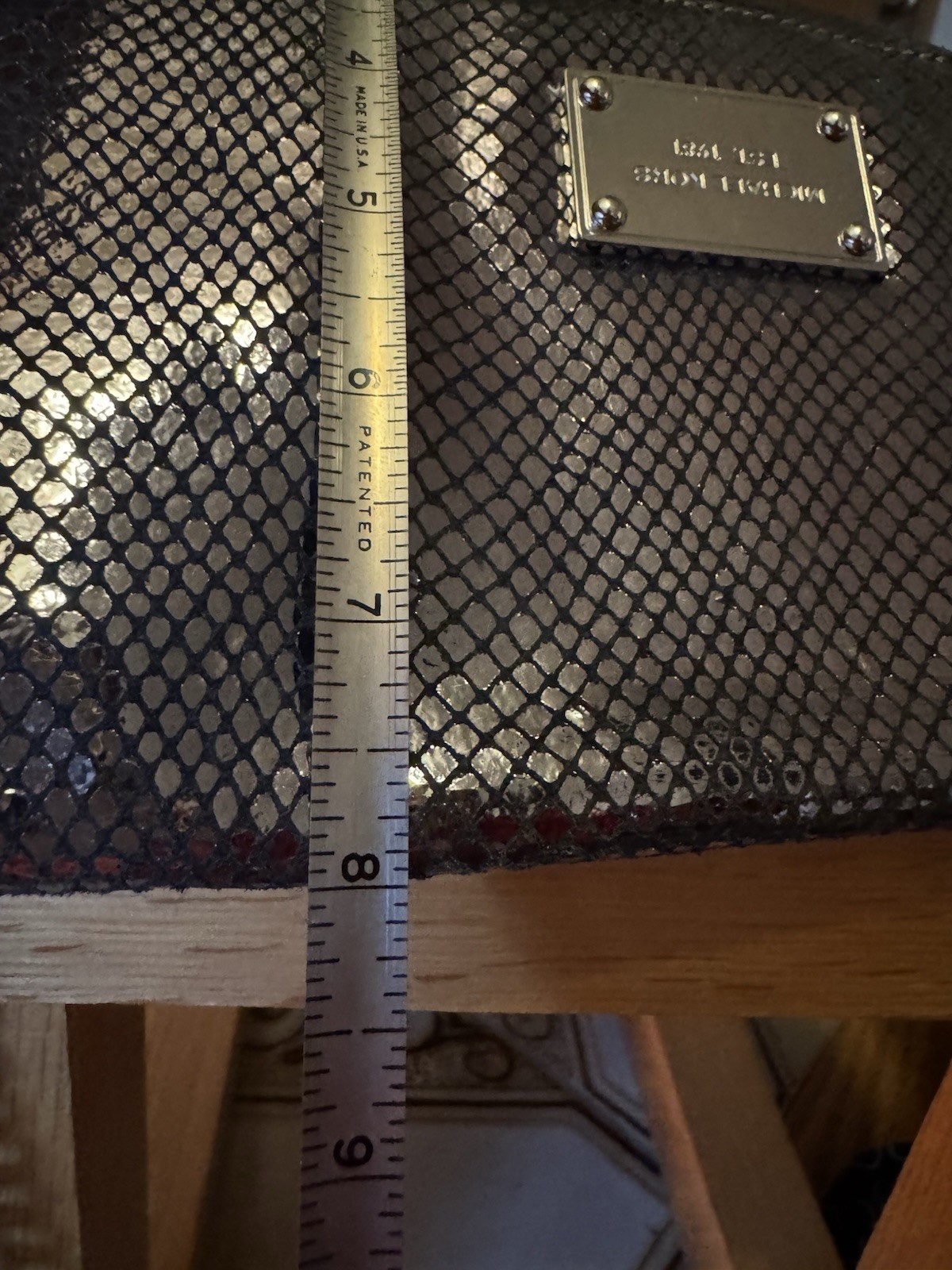 MICHAEL KORS Shoulder Bag Python Leather Clutch C… - image 13