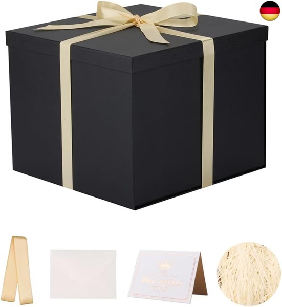 Kdmnzoo Geschenkbox Mit Deckel 32 X 32 X 25 Cm, Geschenkbox Mit Schleifen,-image