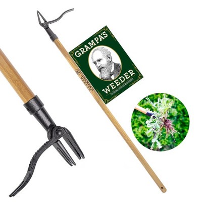 Grampa's Weeder - The Original Stand Up Weed Puller Tool with Long Handle - Made