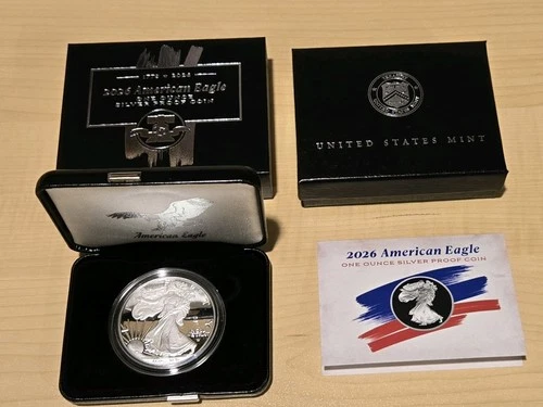 2026 W PROOF AMERICAN SILVER EAGLE (1776-2026) 250th PRIVY US MINT IN HAND !!!!!