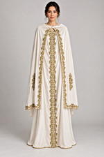 THEATER COSTUME, Greek, Roman, Egyptian, Biblical, Gold Embroidery GOWN  CAPE