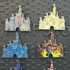 Lot of 8 Disneyland Hidden Mickey  2025 2026 Mixed Castles Pins With Chaser DLR  — photo 2