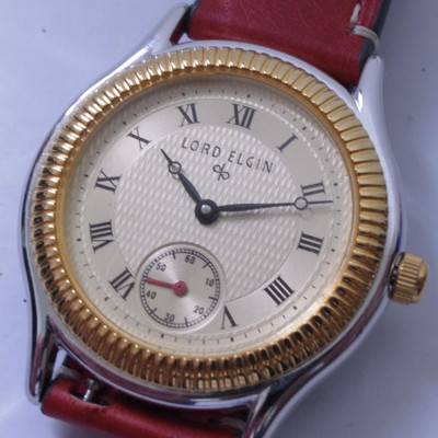 Lord Elgin Handaufzug ETA 7001 17J Silver Dial Boy s Watch Excellent