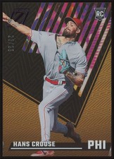 Hans Crouse Rookie /25 #8 2022 Panini Chroniclecs Zenith Purple Phillies Card
