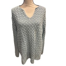 Women  s Liz Claiborne Textured Blue Sweater. Size 2XL. NWT 