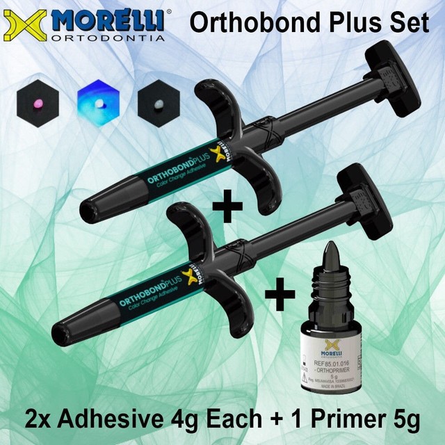 Dental Orthodontic Adhesive Color Change Bonding Metal Ceramic Brackets