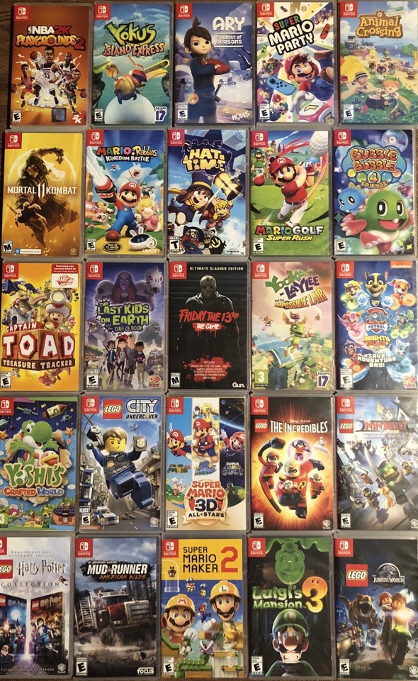 Nintendo Switch Replacement Cases Includes Original Cover Art NOGAMES