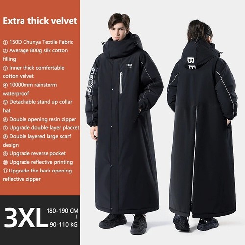 Waterproof Velvet Thickening Snowmobile Jackets Outdoor Riding Cold-proof Suits - Picture 10 of 40