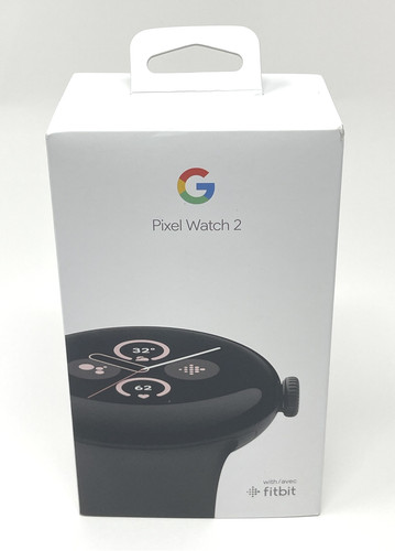 Google Pixel Watch 2 Matte Black Case With Obsidian Active Bands GPS Good - Zdjęcie 6 z 6