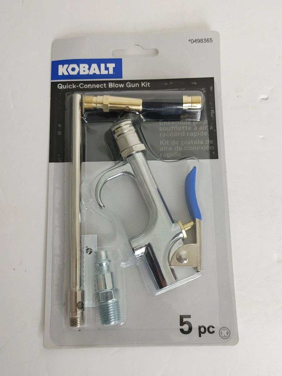 New Kobalt 5 Piece Quick Connect Blow Gun Kit Free Shipping eBay