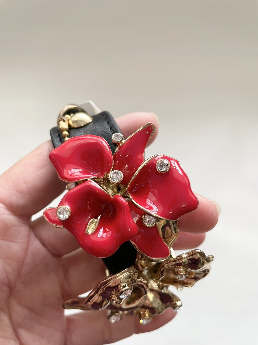 RARE - Genuine Versace H&M Limited Collection Leather Flower RARE - Genuine Versace H&M Limited Collection Leather Flower