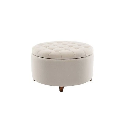 Large tufted storage sale ottoman