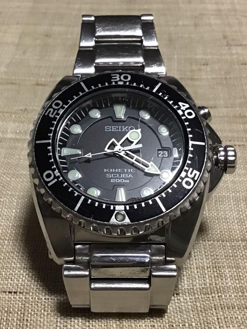 SEIKO KINETIC Diver Men's Watch 5M62-0BL0 Free shipping from JAPAN | eBay