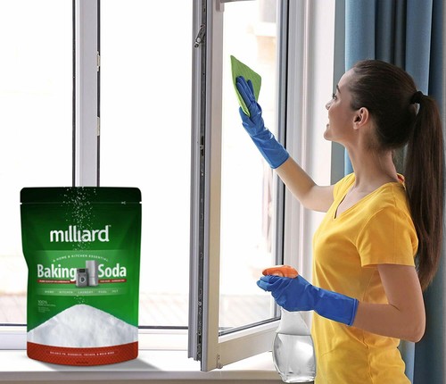 Milliard 5lbs Baking Soda/Sodium Bicarbonate USP - 10 Pound Bulk Resealable Bag - Picture 6 of 7