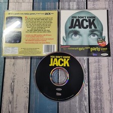 You Don't Know Jack Windows PC/Mac, 1998 CD-Rom Complete in Jewel Case Tested