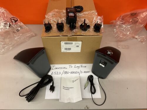 Logitech/Lifesize Z520 PC Stereo Speaker System 3.5MM Mini Jack “360” Sound - Picture 7 of 8