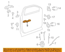 GM OEM 06-17 Acadia Limited Front Door Lock Hardware-Handle Base 20910590