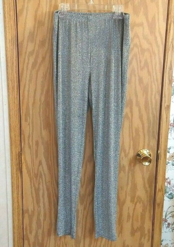 Silver shiny Leggings stretch pants 