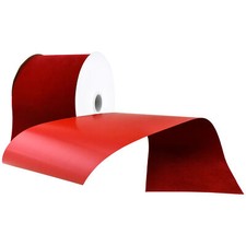 Christmas Velvet Domestic Outdoor Ribbon, 4-inch, 25-yard, Medium Red