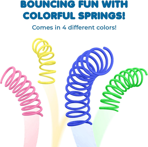 Cat Coil Springs, Feline Entertainment for Indoor Kitten, Woven Colorful Wire Tu - Picture 5 of 7