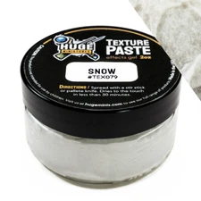 Huge Miniatures Texture Paste, Snow Model Basing Paint – 2oz Resealable Jar