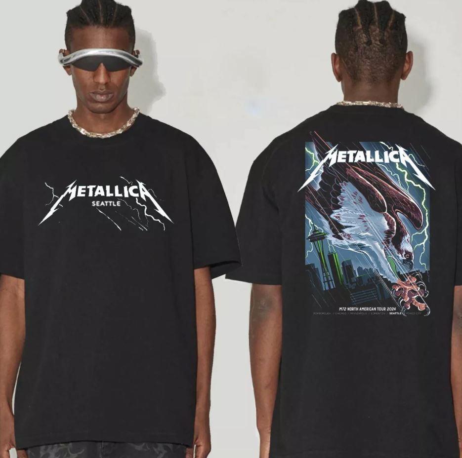 Metallica At Lumen Field Seattle Washington 2024 On August 30 T-Shirt