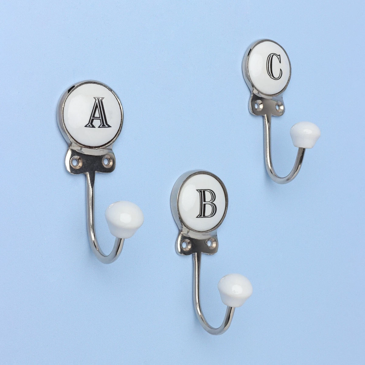 Alphabet coat hooks hot sale