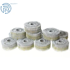 3600Pcs Siding Nails 1-3/4" × .092" 15 Degree Collated Wire Coil Galvanized New