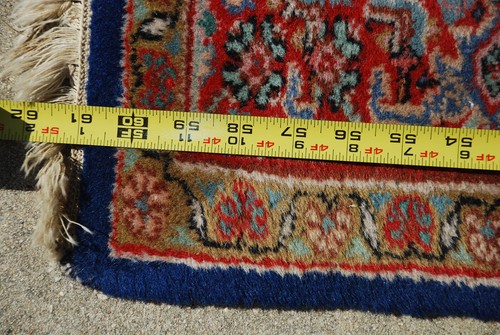 Alfombra vintage Estate Find hecha a mano? Alfombra geométrica oriental de lana 31"x5' origen de ayuda - Imagen 11 de 17