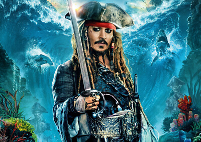 A4 Captain Jack Sparrow Poster (brandneu)