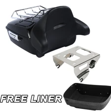 King Trunk Pad Solo Mount Fit For Harley Touring Models 2014-2025