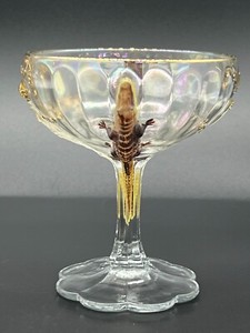 1910 New Orleans Masonic Shrine Goblet with Alligators