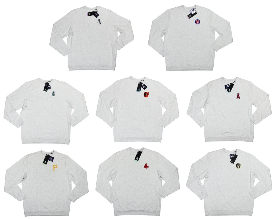 MLB Antigua Baseball Crew Neck Lightweight Men's Sweatshirt NWT Pick Size/Team