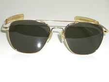 AF-55 20mm RANDOLPH ENG GOLD GRAY UV CRYSTAL ORIGINAL PILOT AVIATOR SUNGLASSES