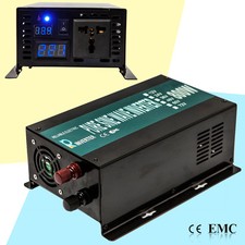 800W Power Inverter Pure Sine Wave 12V 24V 48V DC to 120V 220V AC Solar Home Car