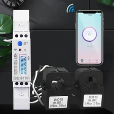 Smart Energy Meter 2Phase 3wires WIFI Power Consumption Monitor kWh Wattmeter