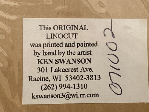 Ken Swanson 2er Set Linolschnitt Drucke "Schraube" & "Nagel" signiert nummeriert mattiert 8x10 - Bild 6 von 11