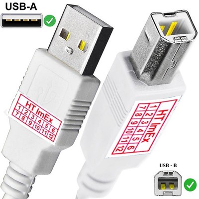 Weiß USB Druckerkabel Scanner Anschluss Samsung Multixpress CLP-325, CLX-680ND