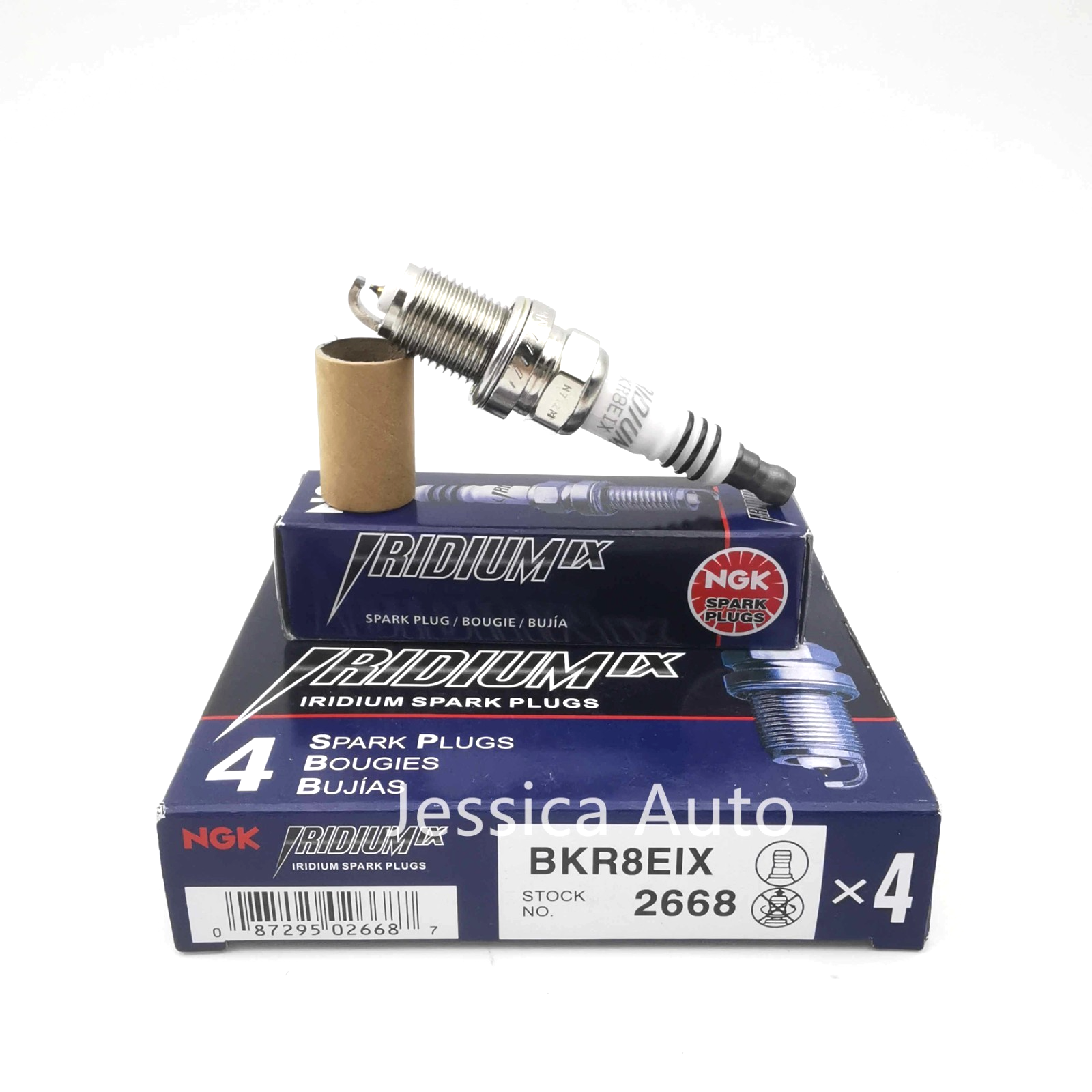 Set of 4 Genuine NGK 2668 - Iridium IX Spark Plugs BKR8EIX