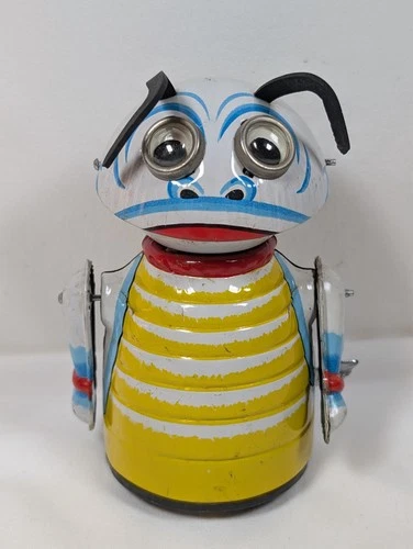 VINTAGE MARX TIN WIND UP MOON CREATURE BUG WORKING