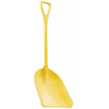 Remco 69826 Hygienic Square Point Shovel, Polypropylene Blade, 28 In L, Yellow