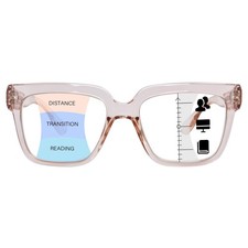 Progressive Multifocus Reading Glasses for Women Oversized Blue Light Blockin...